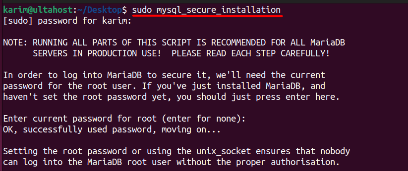 sudo-mysql-secure-installation