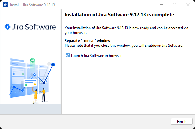 finish jira installation