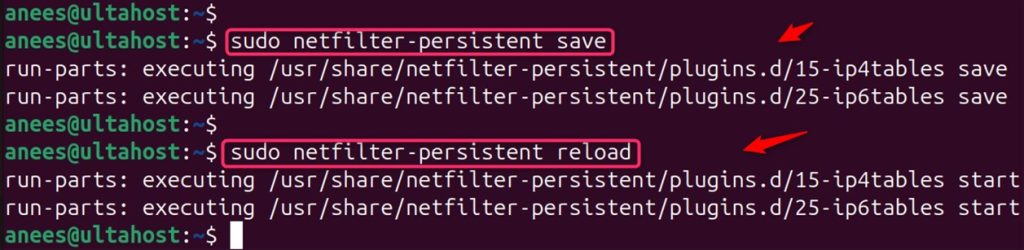 iptables-persistent 