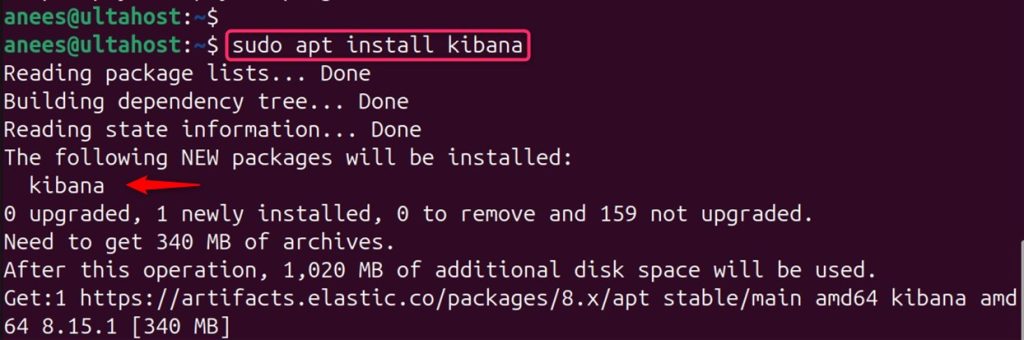 install kibana