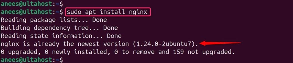 install nginx