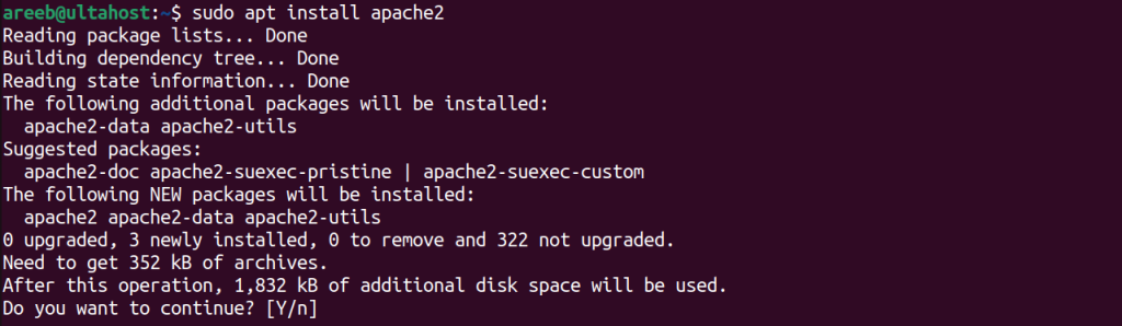 install apache