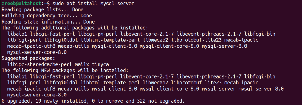 install mysql