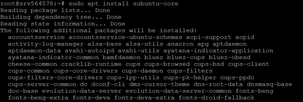 install xubuntu core