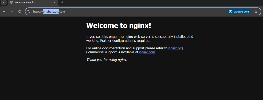 nginx certificate