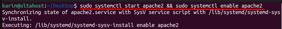 enable apache