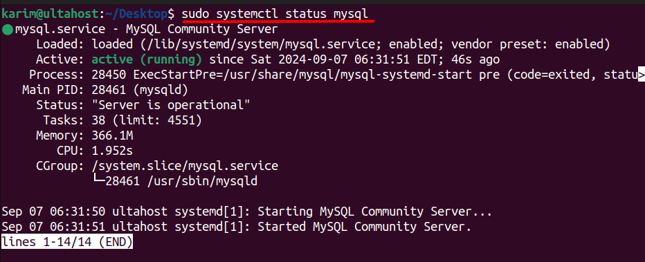 systemctl mysql