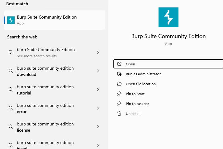 Burp suite community