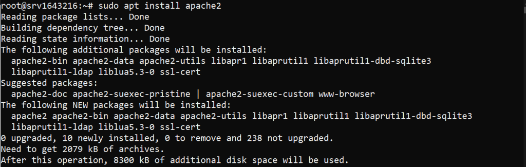 install apache