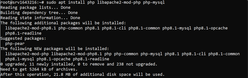 install php