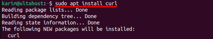 install curl