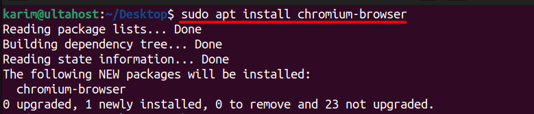 install chromium