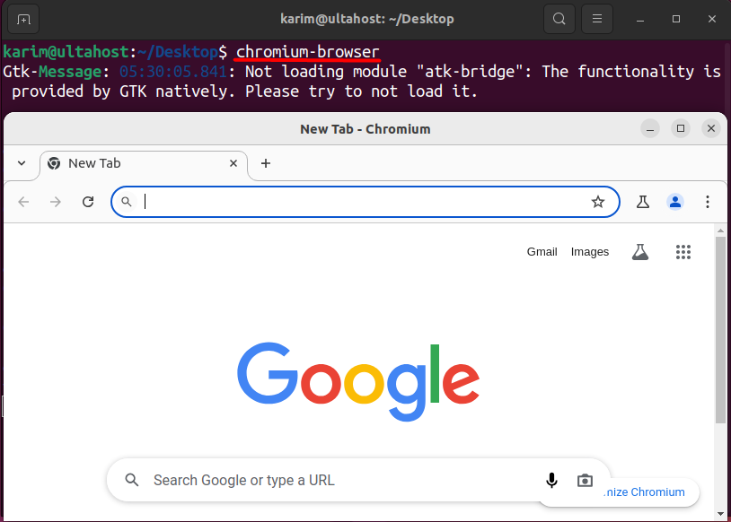 desktop browser