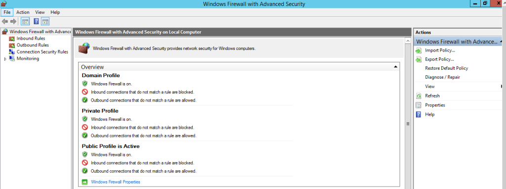 windows firewall