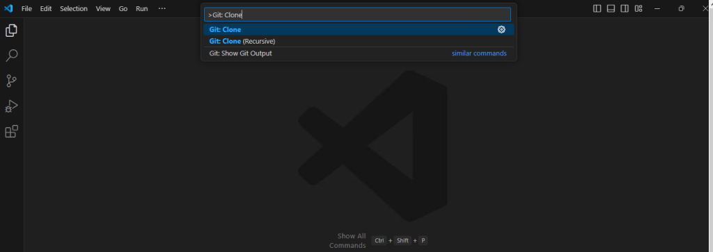 git clone vscode