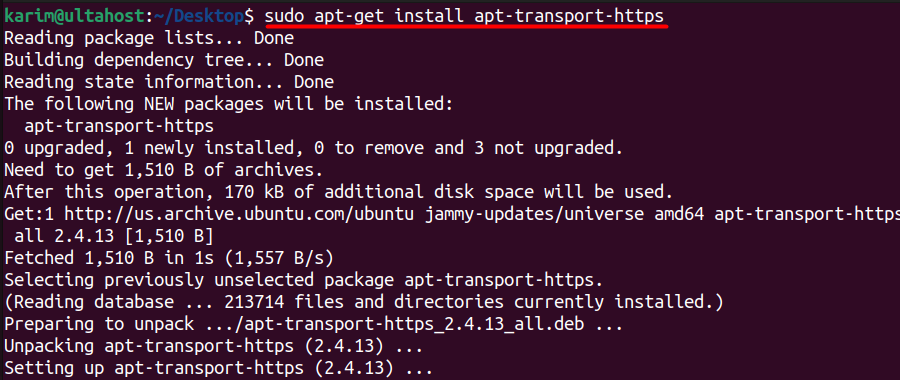 install transport