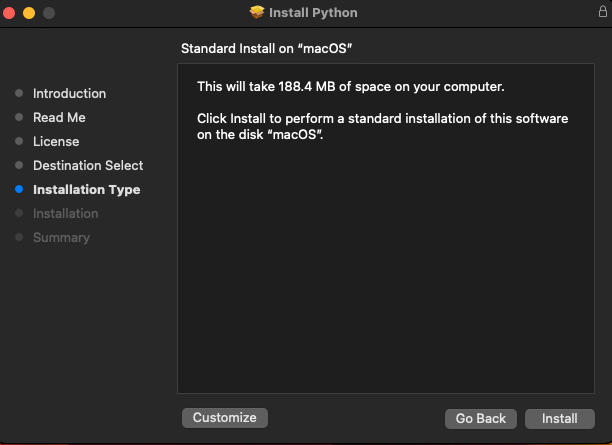 installation python