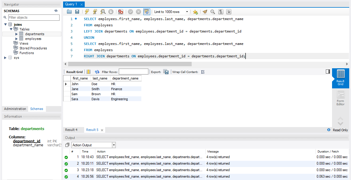 How To Use MySQL JOINS with Examples | Ultahost Knowledge Base