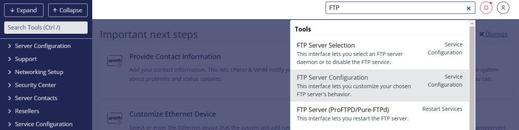 FTP Server Configuration