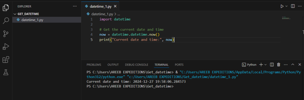 datetime python