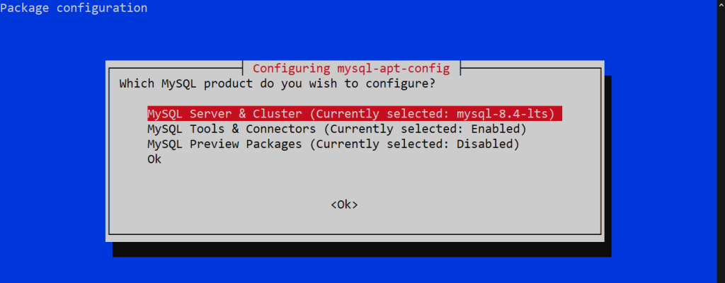 mysql config