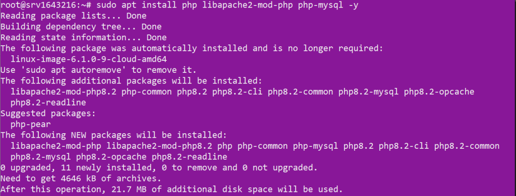 install php