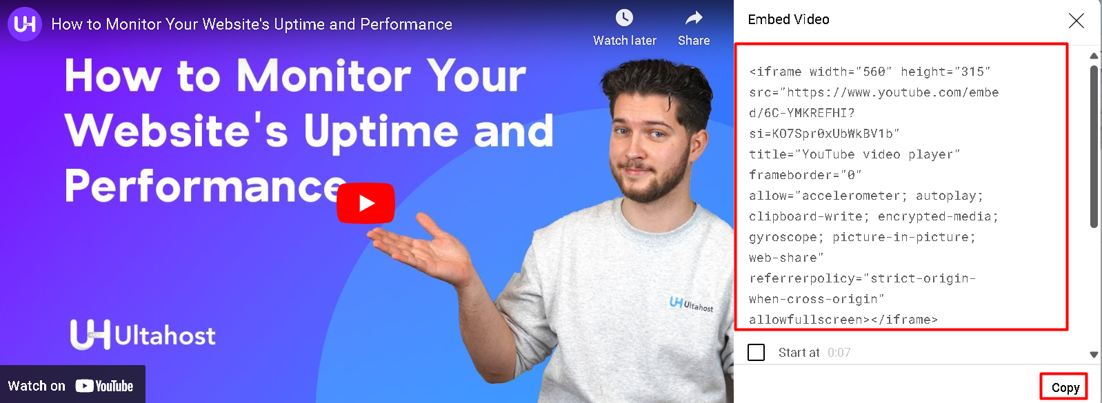 How to Embed a YouTube Video in WordPress | Ultahost Knowledge Base