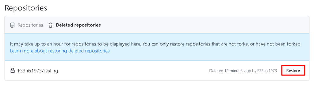 restore git