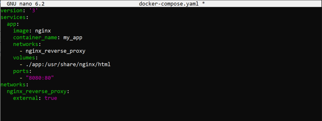 docker compose yaml