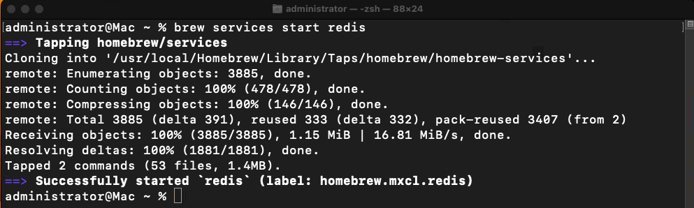 start redis