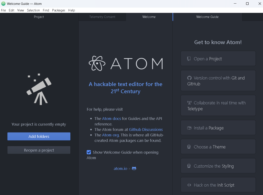 atom editor