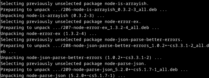 package node js