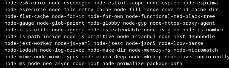 node espree node