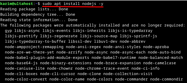 install node js