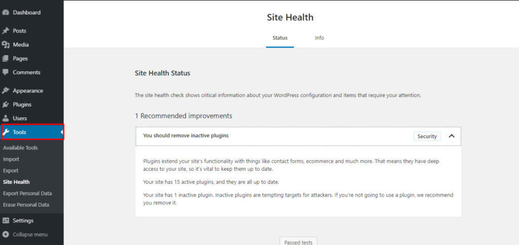 site health