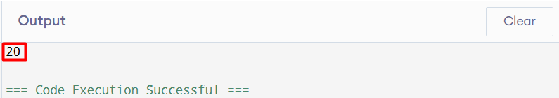 output code successful