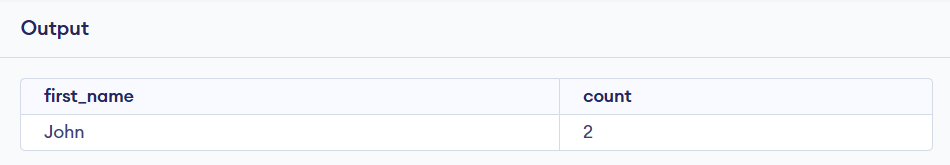 output mysql