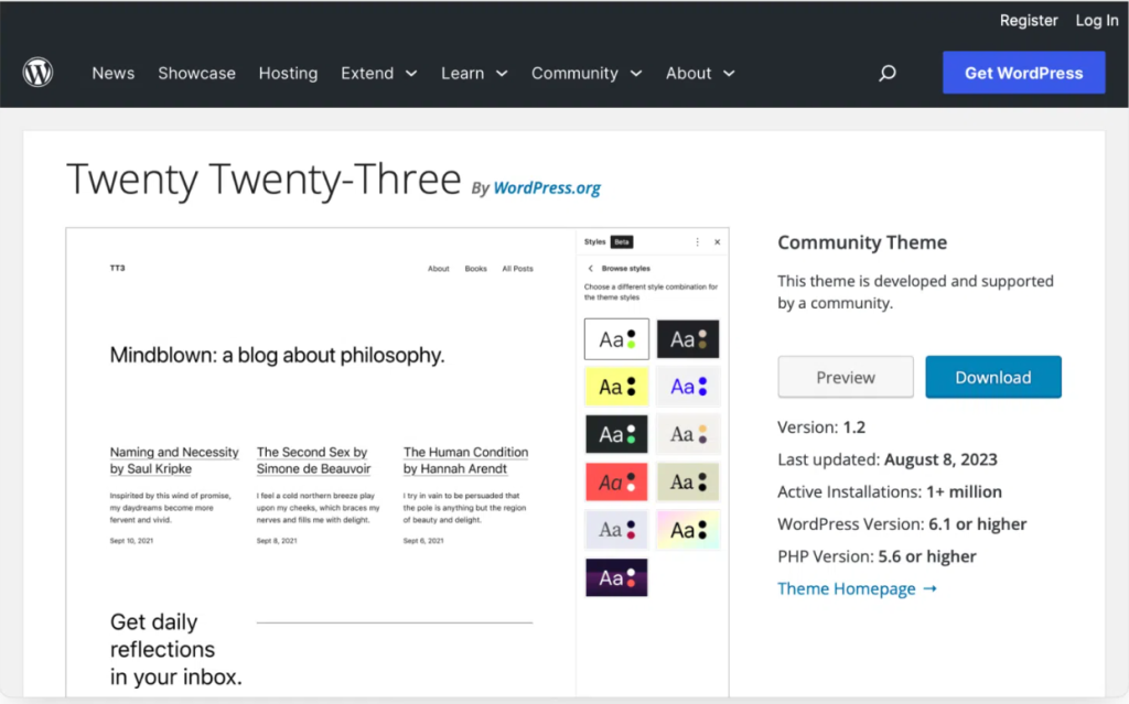 get wordpress