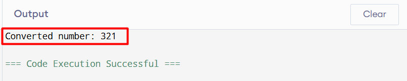 output code