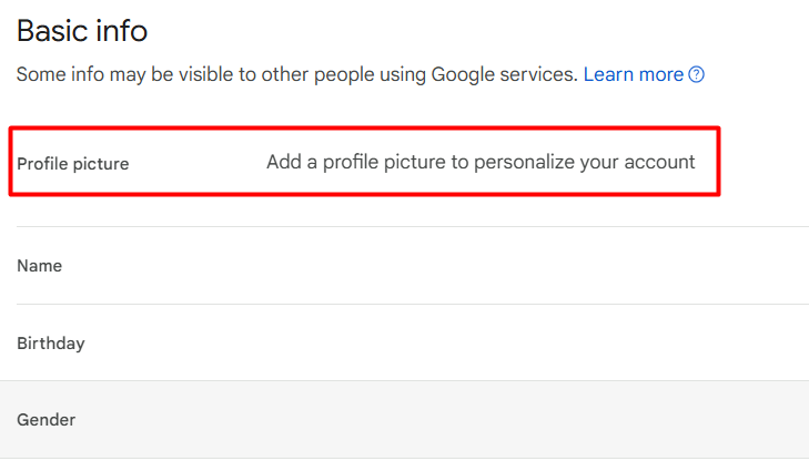 add profile picture