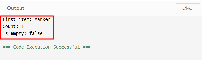 first item code