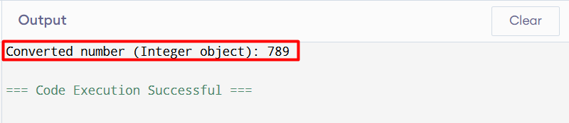 integer object