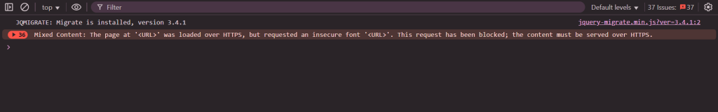 mixed content error