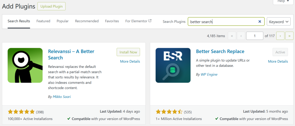 better search replace plugin