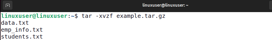 Extract a gzip-compressed tar Archive