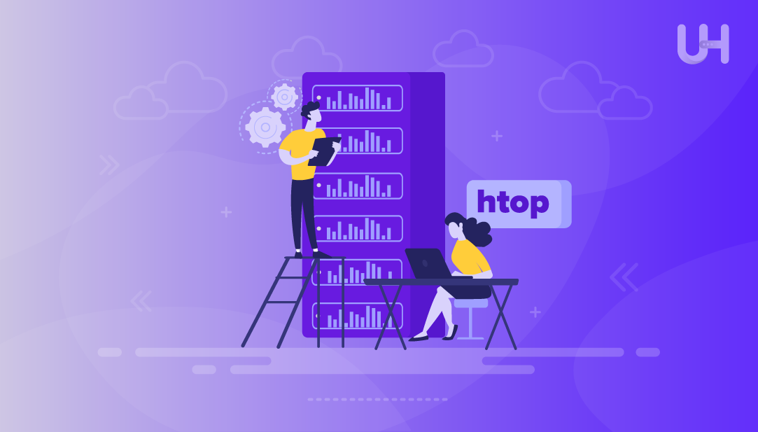use htop for advance server monitoring