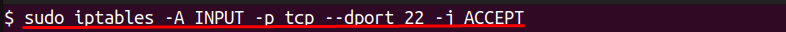allowing ssh connection