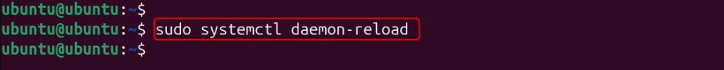 Reload Systemd Configuration