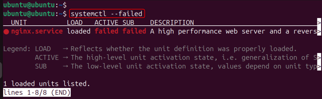 Check Failed Systemd Services