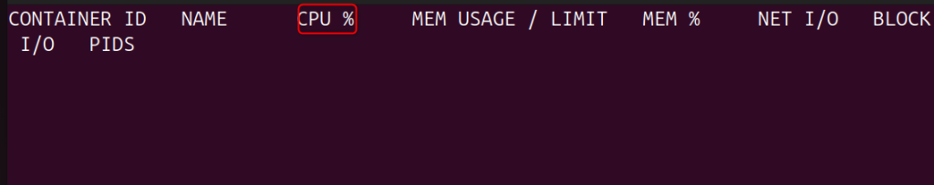Monitor Container Usage
